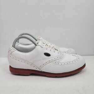 Nike Airliner Women's White Leather Wingtip Golf Shoes US Size 8